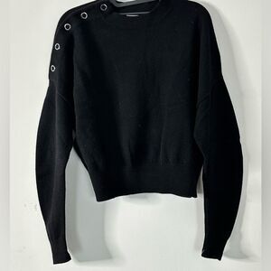 LEWIT Cashmere Blend Drop Shoulder Sweater